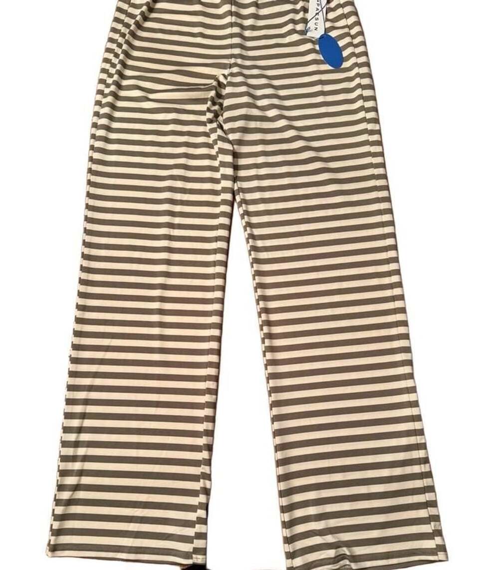 Your Favorite By Pacsun Striped Pants Size M Brown White h1458